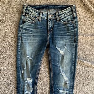 Silver Jeans Distressed Denim